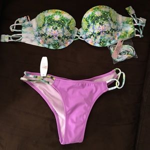 New Victoria's Secret Studded Beach Bandeau S 32C